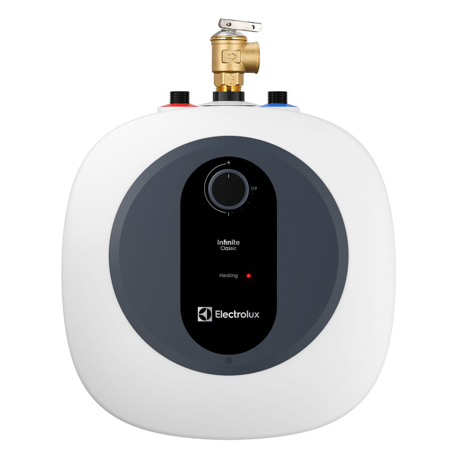 Compact Electric Water Heater - Electrolux Infinite Classic 2.5-Gallon for Effortless Hot Water at Home